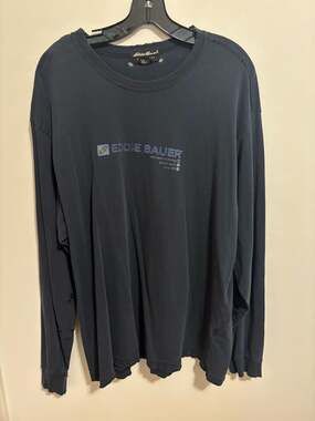 Vintage 90s Eddie Bauer Wintersports Technology Long Sleeve T-Shirt Distressed